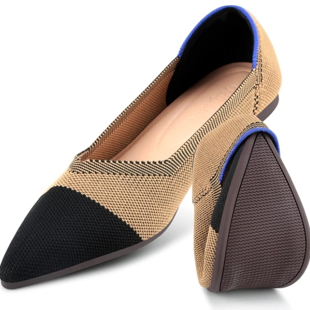 Women's Ballet Flats Foldable Knit Loafer Size 8.5